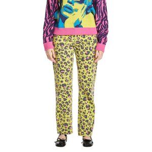 Teddy Fresh x Trixie Mattel Leopard Print Twill Pants Y2K Festival Unisex 30